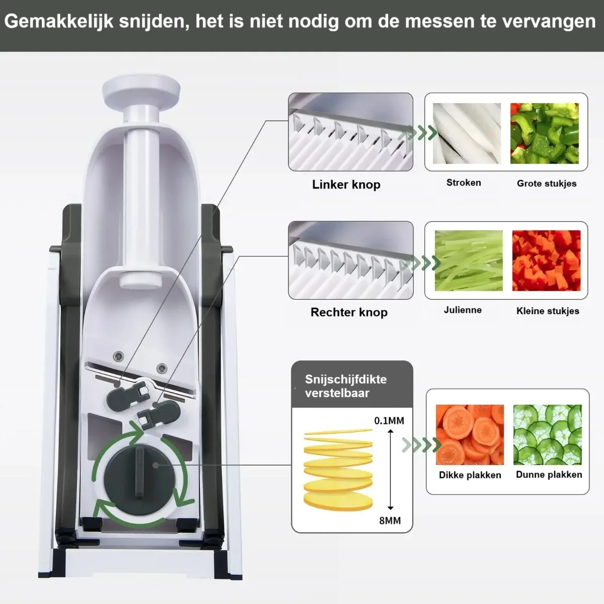 SliceMaster - MOEITELOOS en VEILIG snijden van je favoriete groenten.